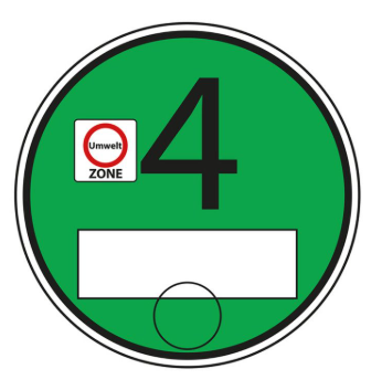 Grüne Umweltplakette